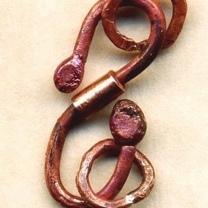 RCC2-Rosey Copper S clasp 2 sets Handmade image 3