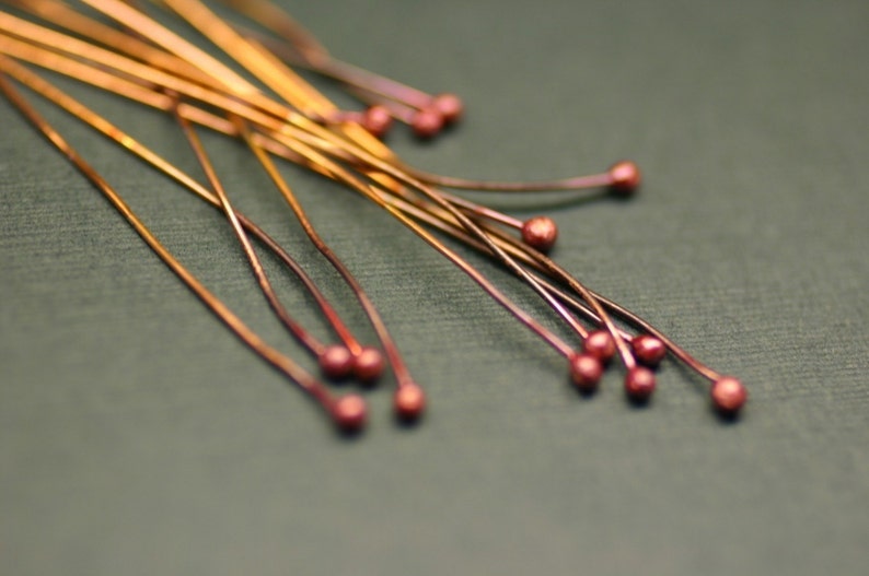 RCEWA10 Rosey Copper Almond Earwires 10pr image 3