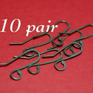 SEWO10 Oxidized Sterling Earwires 10pr image 1