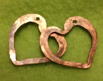 NEW CH-20mm copper heart pair