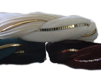 Vintage velvet and trim Hairbands