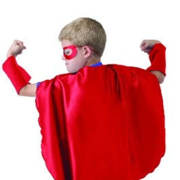 Cape de super-héros Premium pour enfants de 22 po ou 30 po pour jeunes - habillage - fête -