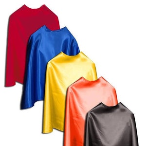 5-Pack Premium Superhero capes ages 8+ - dress up - party - kids and adults