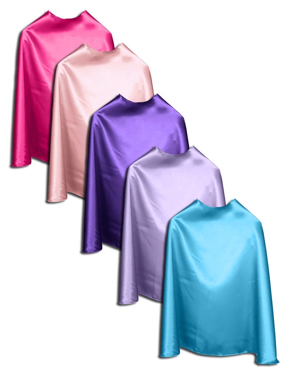 Children's Super hero capes 5 Pack (you pick color): 22" capes ages 2-10 - superhero bulk capes - superhero dress up Il_570xn
