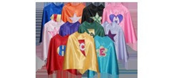 Set of 5 Personalized custom children's capes with matching masks (5) Il_570xn