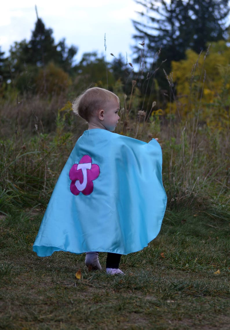 Custom Superhero Cape Kids and Adult Personalized Satin embroidered party gift cosplay image 4