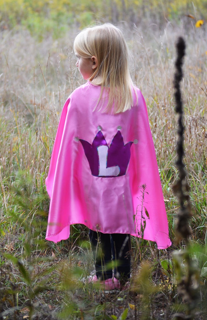 Custom Superhero Cape Kids and Adult Personalized Satin embroidered party gift cosplay image 5