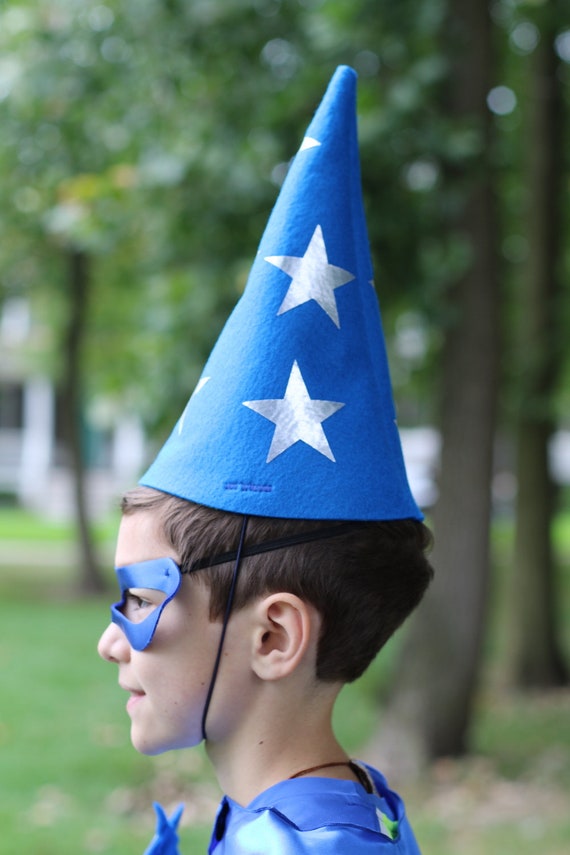 Wizard Cone Hat or Princess Hat with Veil with Wand Il_570xn