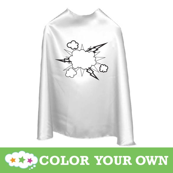 Color Your Own Cape: 3 Designs To Choose From! Party Favor, Superhero Party, Activity. Il_570xn