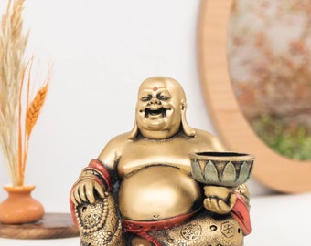 Sitting Buddha Themed Tealight Candle Holder