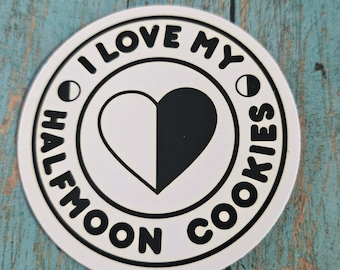 I Love My Halfmoon Cookies Magnet, Kitchen Decor Magnet, Fridge Magnet, Cookie Lover Gift, Foodie Gift, Cute Kitchen Accessory