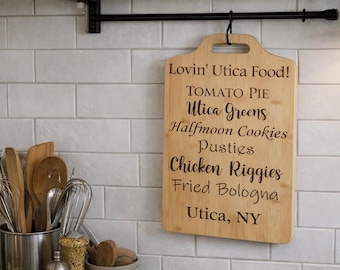 Personalized Cutting Board Gift, Engraved Wood Cutting Board, Wedding Gift, Housewarming Gift, Custom Kitchen Gift, Rustic Farmhouse Decor