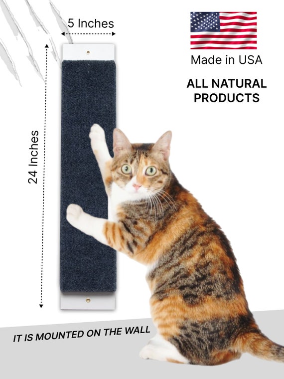 Ecopetsusa Luxury Cat Wall Corner Scratcher Furniture Protector Wall Mounted Pad Made in USA Etsy