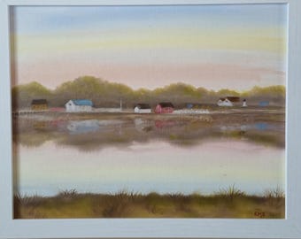 Bay Reflections Oil Painting