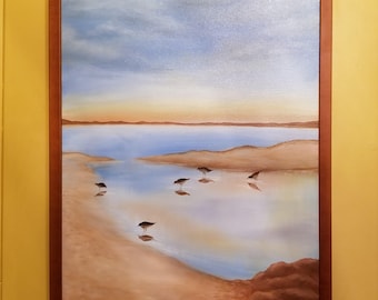 Peconic Bay Evening Oil Painting
