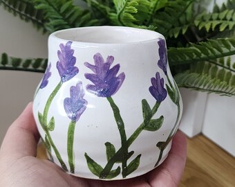 Lavender Dream: The lavender handmade pottery mug