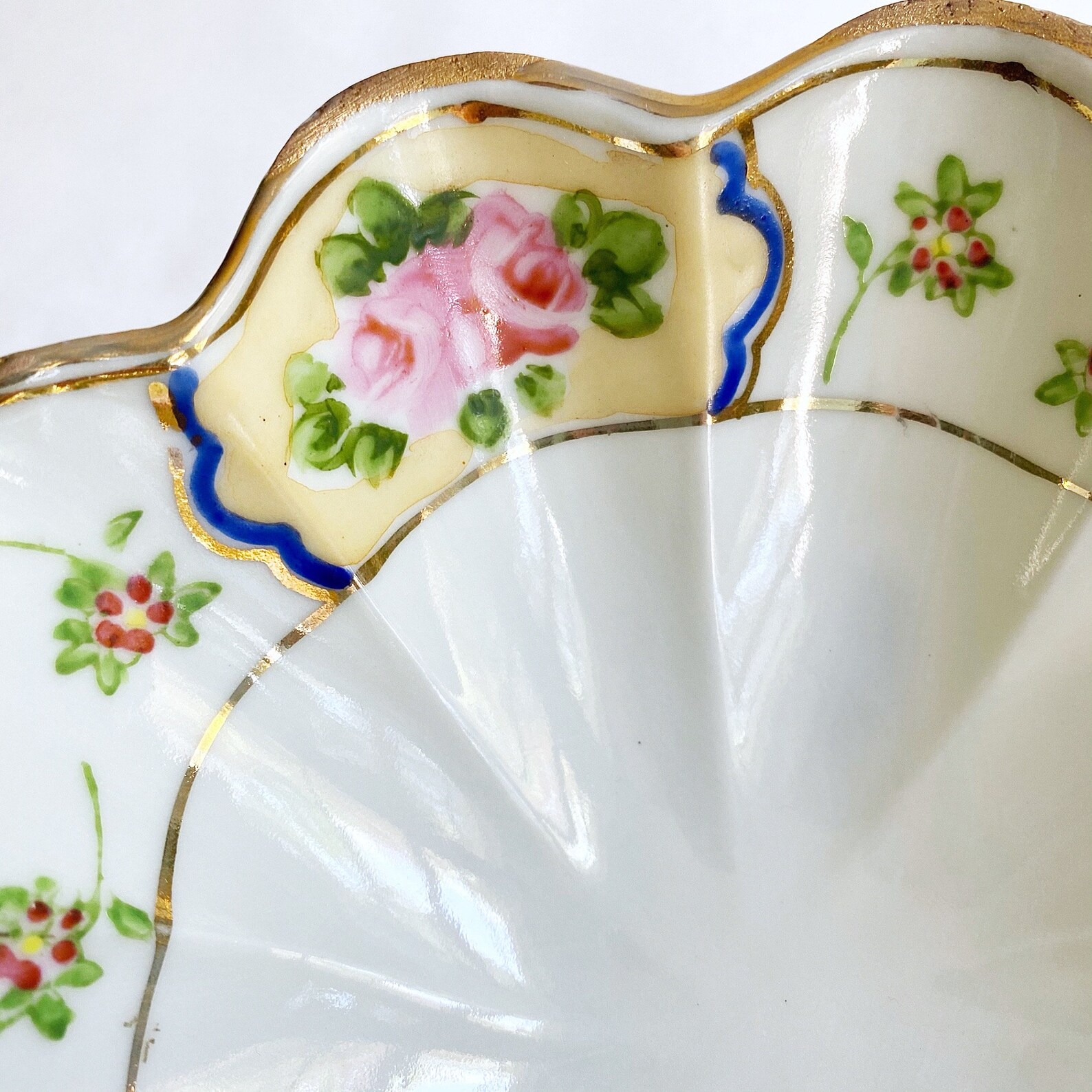 Antique Nippon 7pc Nut Bowl Set Hand Painted Japanese Etsy