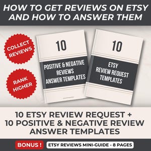 So erhalten Sie Bewertungen auf Etsy, Feedback-Antwortvorlagen, Etsy-Verkäufervorlagen, So verkaufen Sie auf Etsy, Verkaufen auf Etsy
