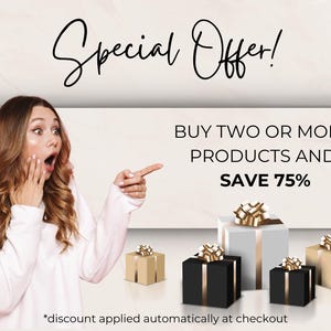 special offer-buy two or more products and get 75% off