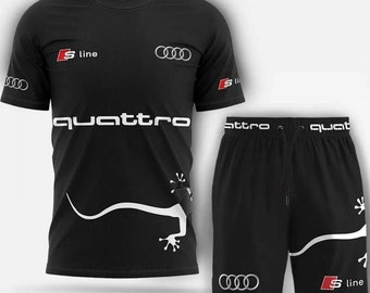 Ensemble sportswear Audi S Line Quattro - T-shirt et short performance