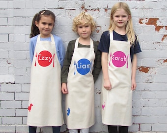 Personalised Apron|Kids Apron|Children's Apron|Child's Apron|Chef Apron|Party Favour