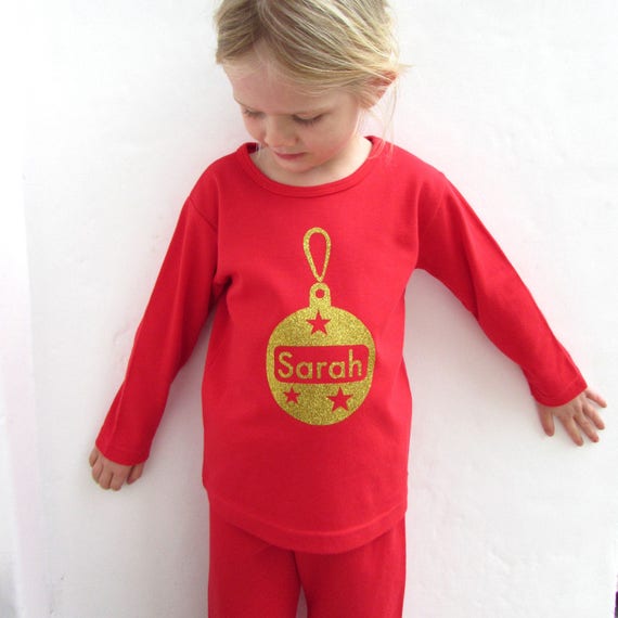 PERSONALISED BABY/'S 1st CHRISTMAS toddler pyjamas set xmas pudding cute