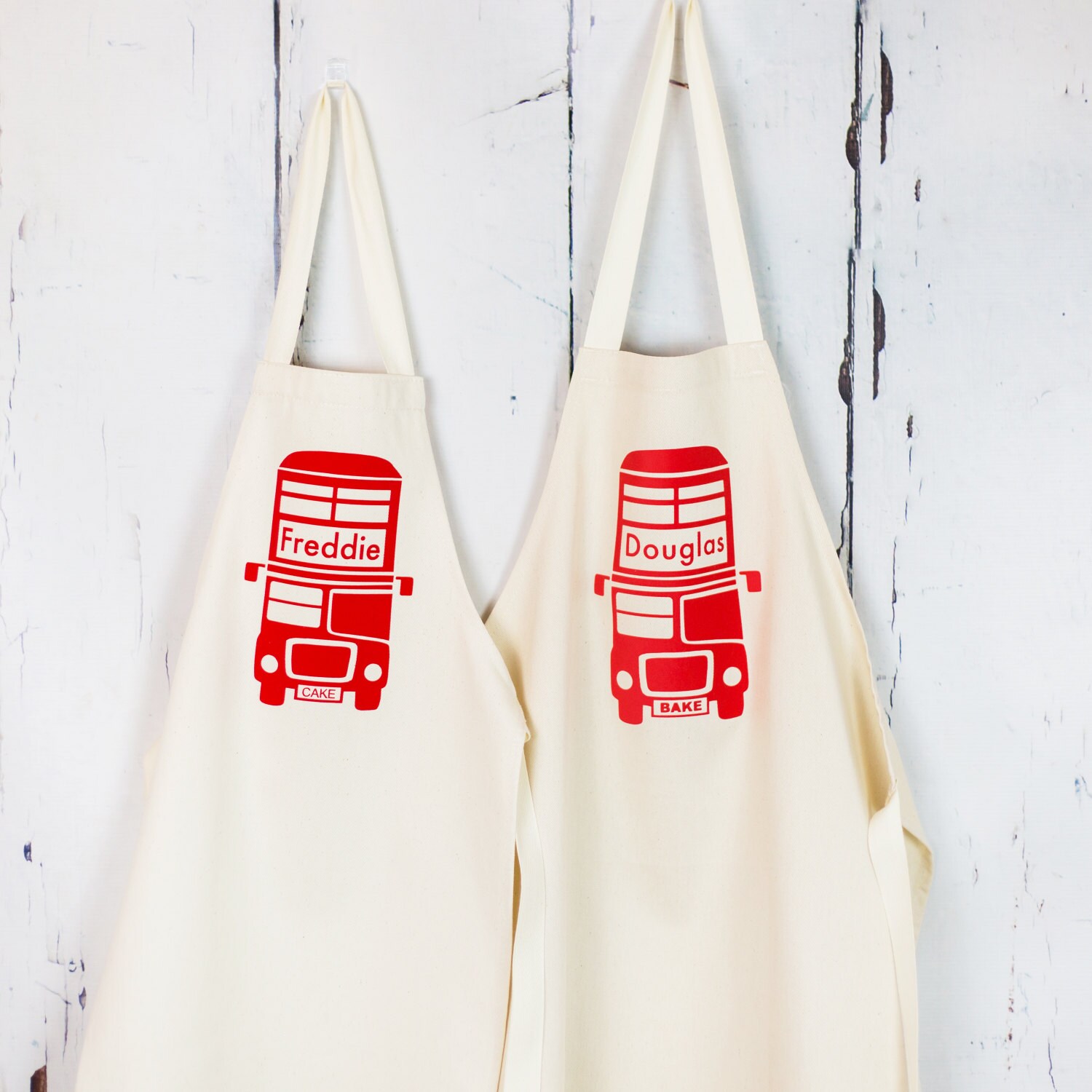 Tablier Personnalisé Pour Enfants London Bus