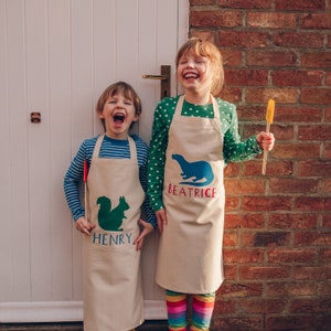 Personalised Kids Animal Apron