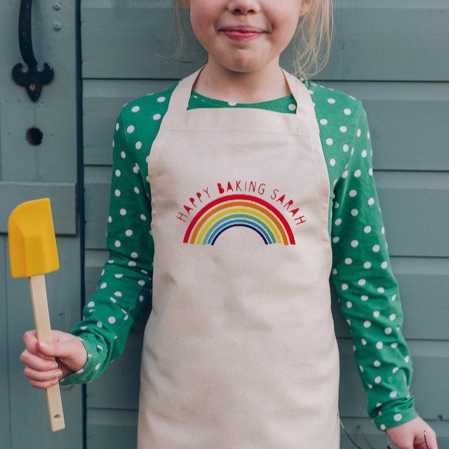 Tablier Personnalisé Pour Enfants Arc-En-Ciel