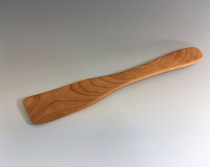 Narrow cherry wood spatula