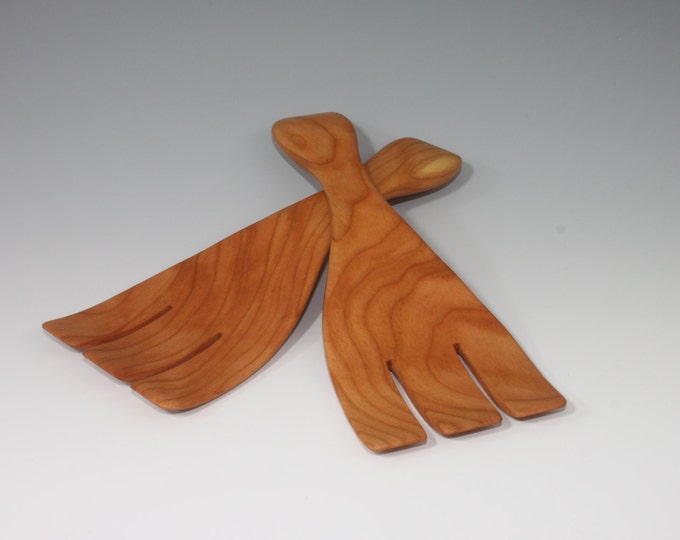 Short Cherry Salad Servers