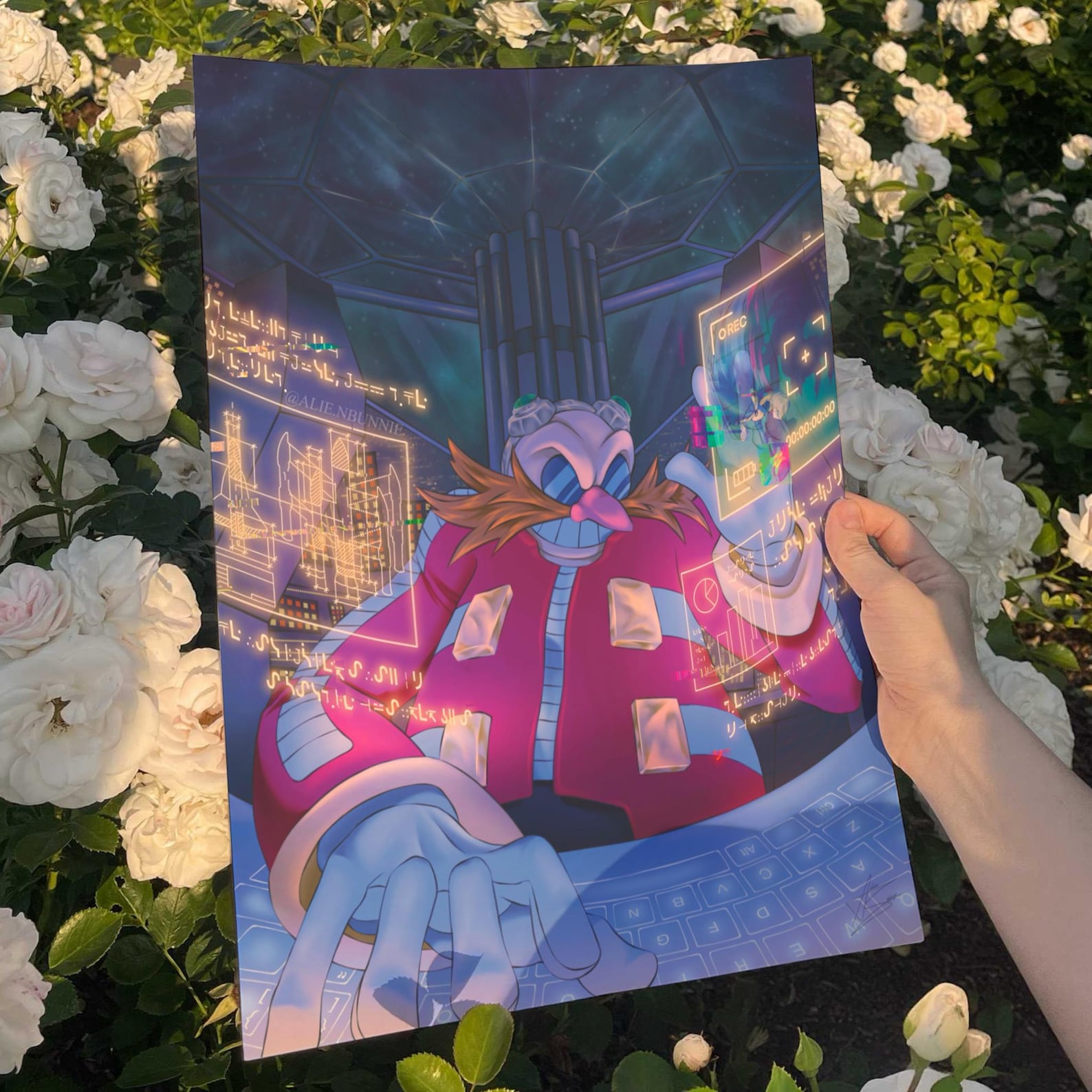 Eggman Fan Art Print - the Masterplan - Sonic Fanart - Etsy
