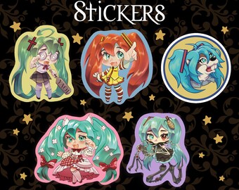 Every Miku Is Canon ||| Hatsune Miku - Stickers - Vocaloid - Anime - Fanart