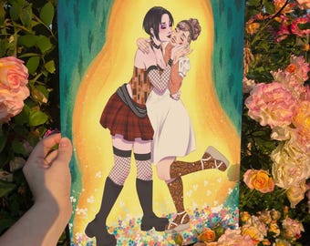 The Kiss ||| Nana Art Print - Anime - Fanart - Hachi