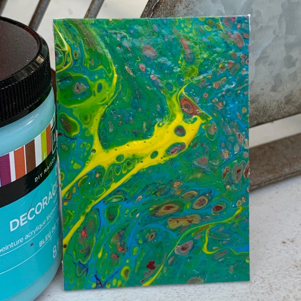 Acrylic Paint Pour ACT ACEO