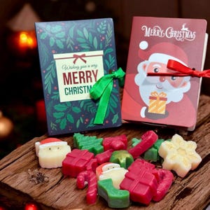 サンタの章 (ペパーミント ソイ ワックス メルト): クリスマス ホリデーの香りの装飾。