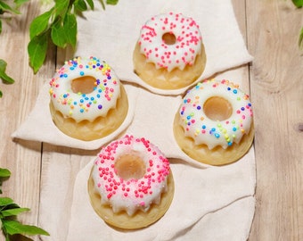 Burro di cacao, cashmere e cera di soia: set per ciambella da 4 pezzi