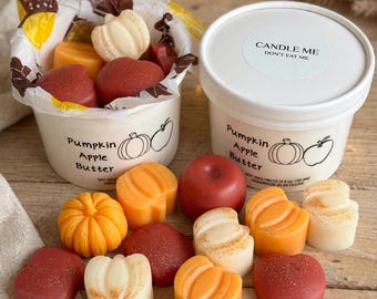Pumpkin Apple Butter Wax Melts 5.9oz / Handmade Natural Soy Scented Fall Gift.