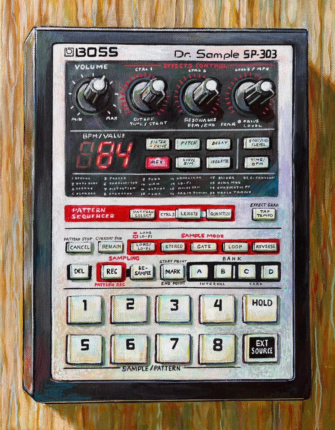 Sp 303 Sample PRINT - SP-303 Sampler - 8x10 Print of Original Painting - Etsy