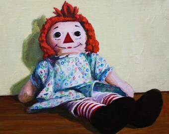 Raggedy Ann Doll 8"x10" Print, Nursery Art