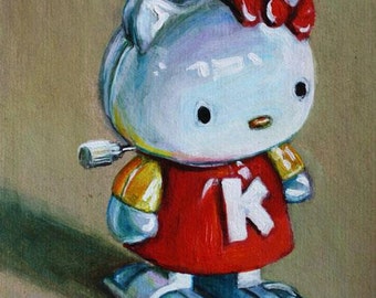 Custom Toy Portrait 8x10 acrylic on canvas