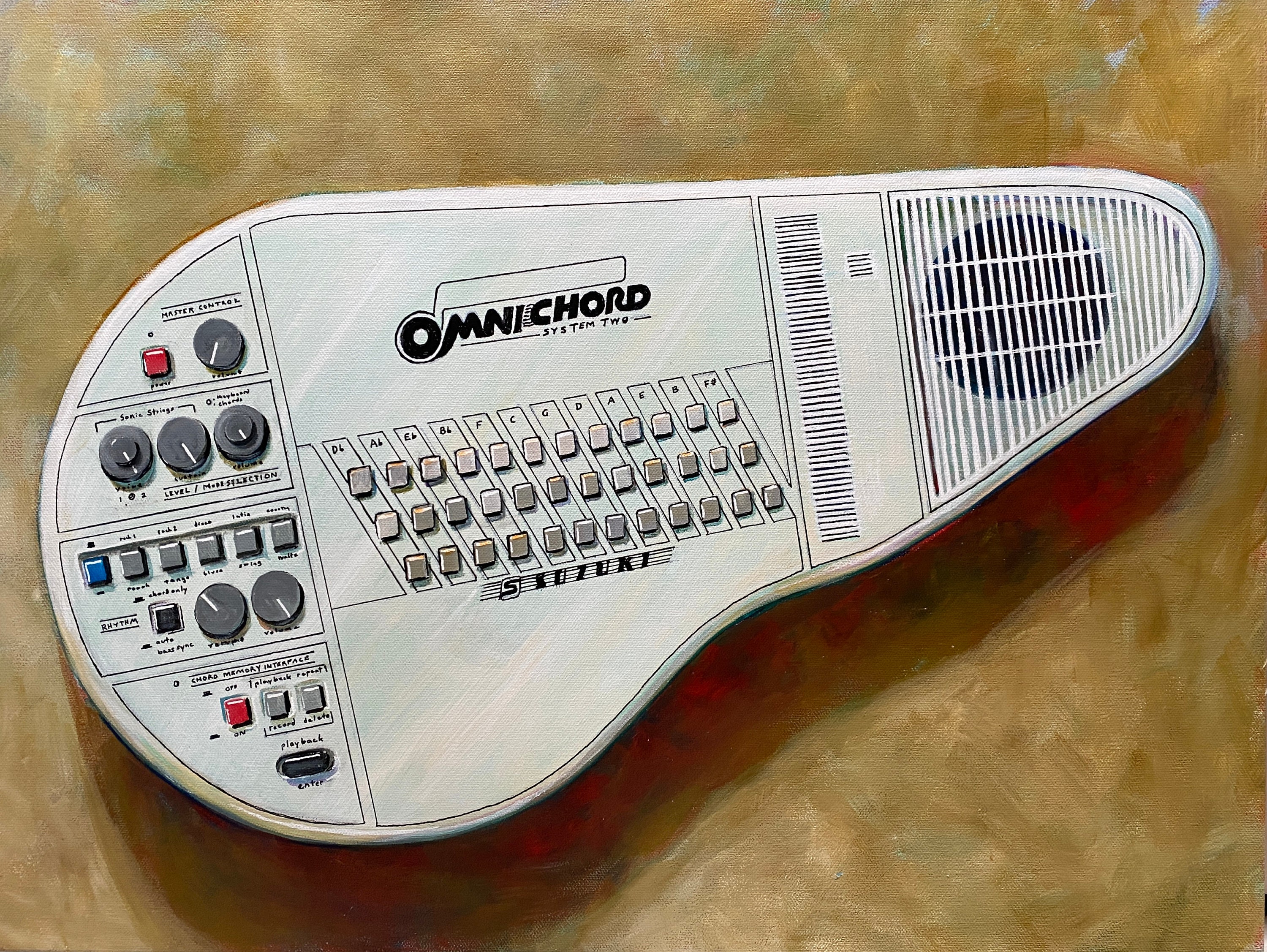 PRINT - Suzuki Omnichord Print of Original Painting 8x10 - Etsy