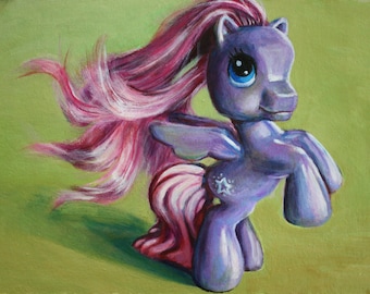 My Little Pony Pegasus Starsong 8x10 Print of Acrylic Painting