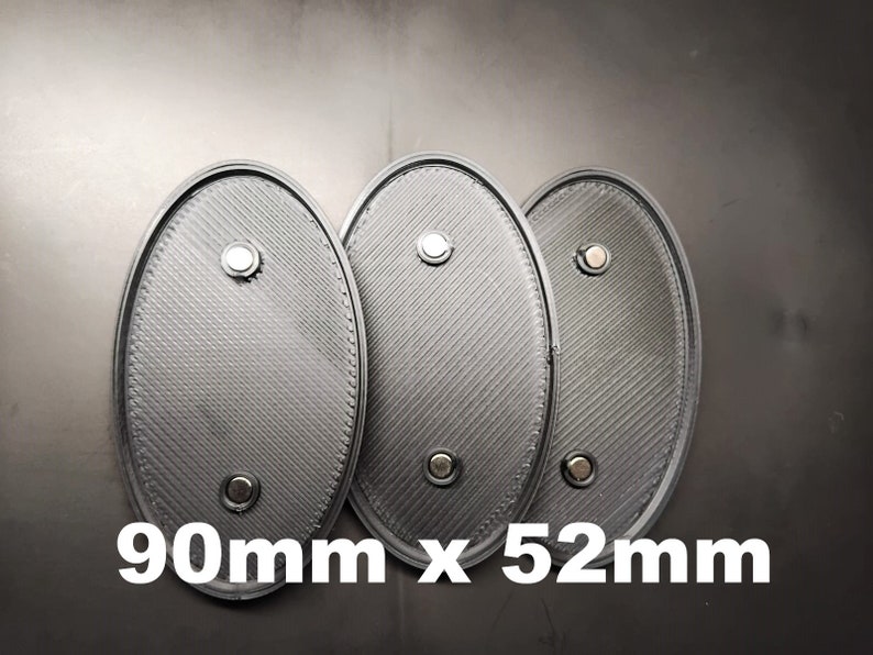 Oval Wargaming Bases in Multiple Sizes With and Without