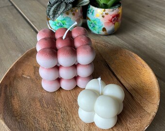 Handmade Bubble Candles