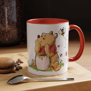 Winnie the Pooh Ceramic Mug, Pooh Honey pot Mug, Disney Bear mug, Coffee & Tea Pooh Mug, Pooh Disney coffee mug, Best Birthday Gift for her.