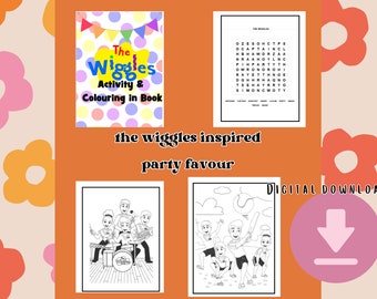 Inspired by The Wiggles Colouring & Activity book Party Favour | Digital Download