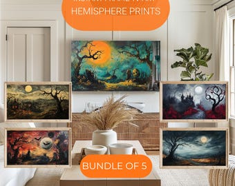 Haunted Eerie Frame TV Art | 5 Spooky Gothic Digital Downloads for Samsung Frame TV | Halloween Haunted Scene Wall Decor - TV041