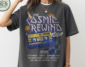 Guardians of the Galaxy Cosmic Rewind Tour Shirt, Epcot Disney Trip Matching Shirt, Cosmic Rewind Set List Tee, Guardians Disney World Tee