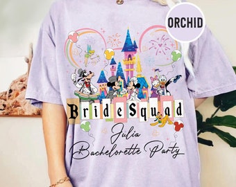 Camiseta retro de novia de Disney, camiseta del equipo de novias, camisetas de dama de honor de Disney, futura novia de Disney, camisetas de despedida de soltera de Disney, camiseta de fiesta nupcial